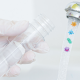 Wasserprobe wird entnommen