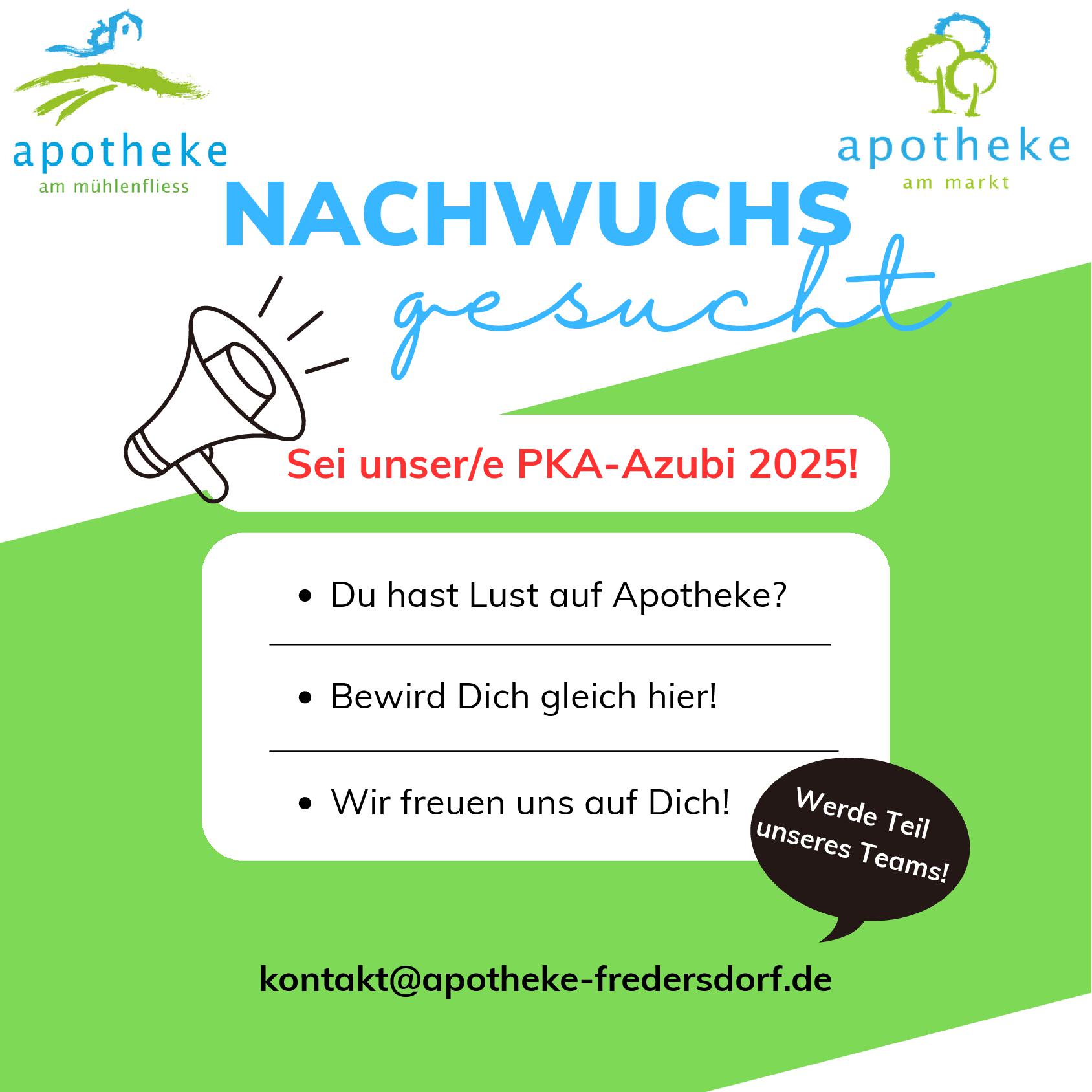 Aufruf zur Bewerbung Azubis
